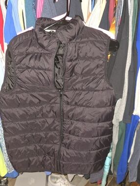 Quilted Puffer Vest Youth XL Black H&M